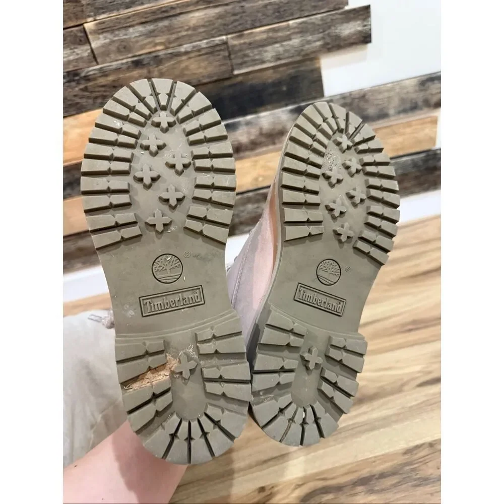 Timberland pink boots need cleaning size 8